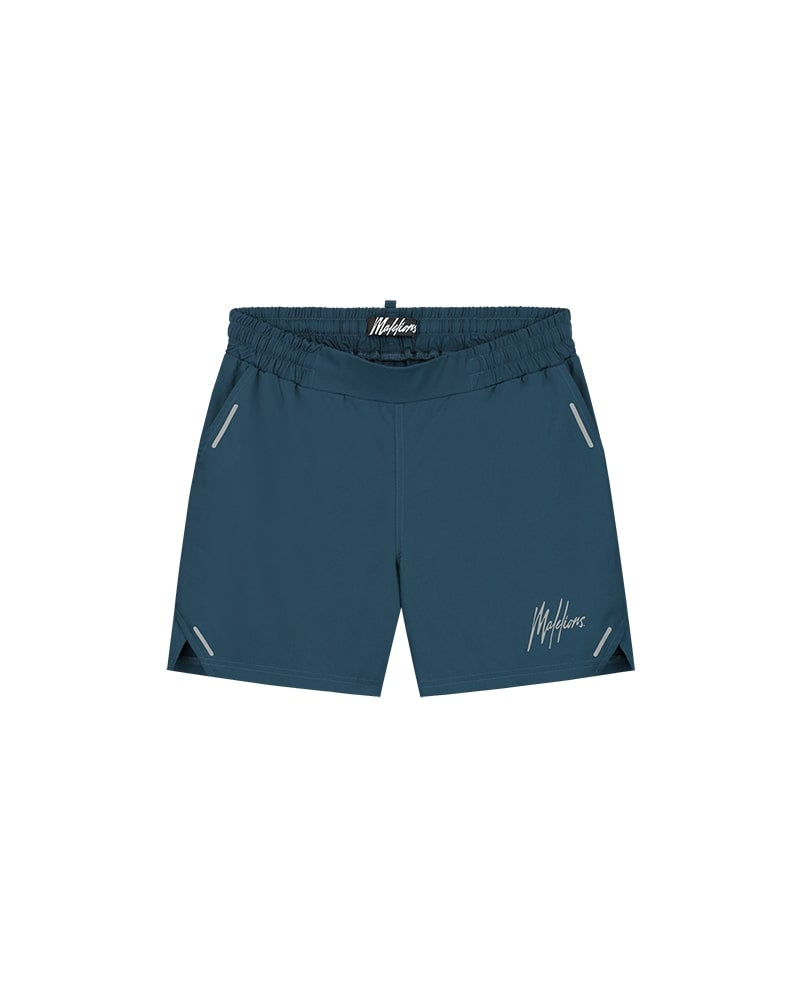  Malelions Padel Hexagon Shorts | Petrol