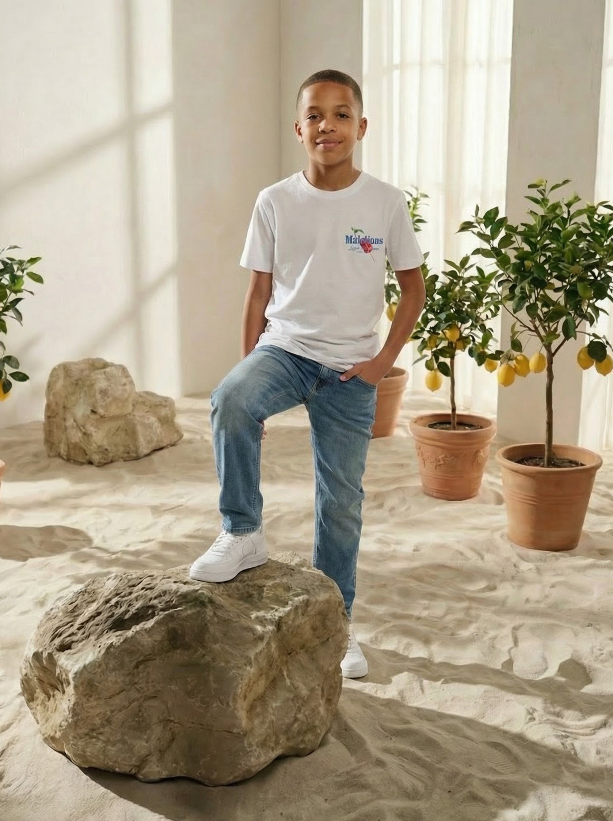 Malelions Junior Gelato T-Shirt | White