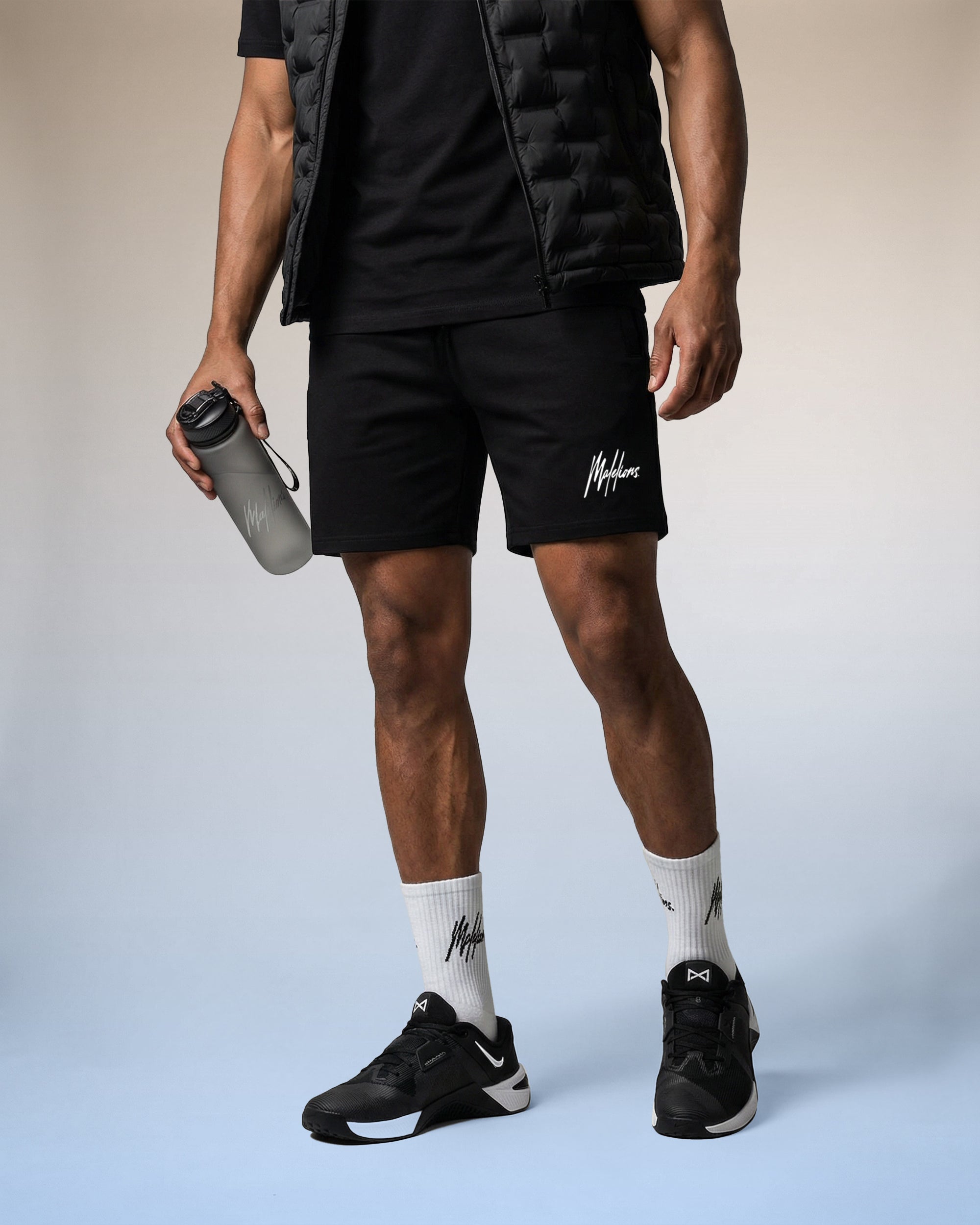 Malelions Sport Logo Shorts | Black