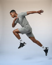 Malelions Sport Logo Shorts | Ocean Grey