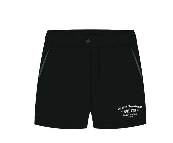 Malelions Men Creative Swim Shorts | Black