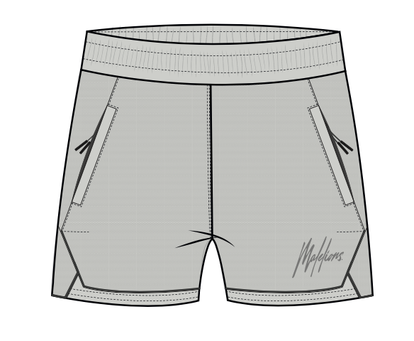  Malelions Sport Active Shorts | Light Grey