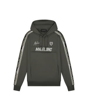 Malelions Sport Warming-Up Hoodie | Army/Off-white