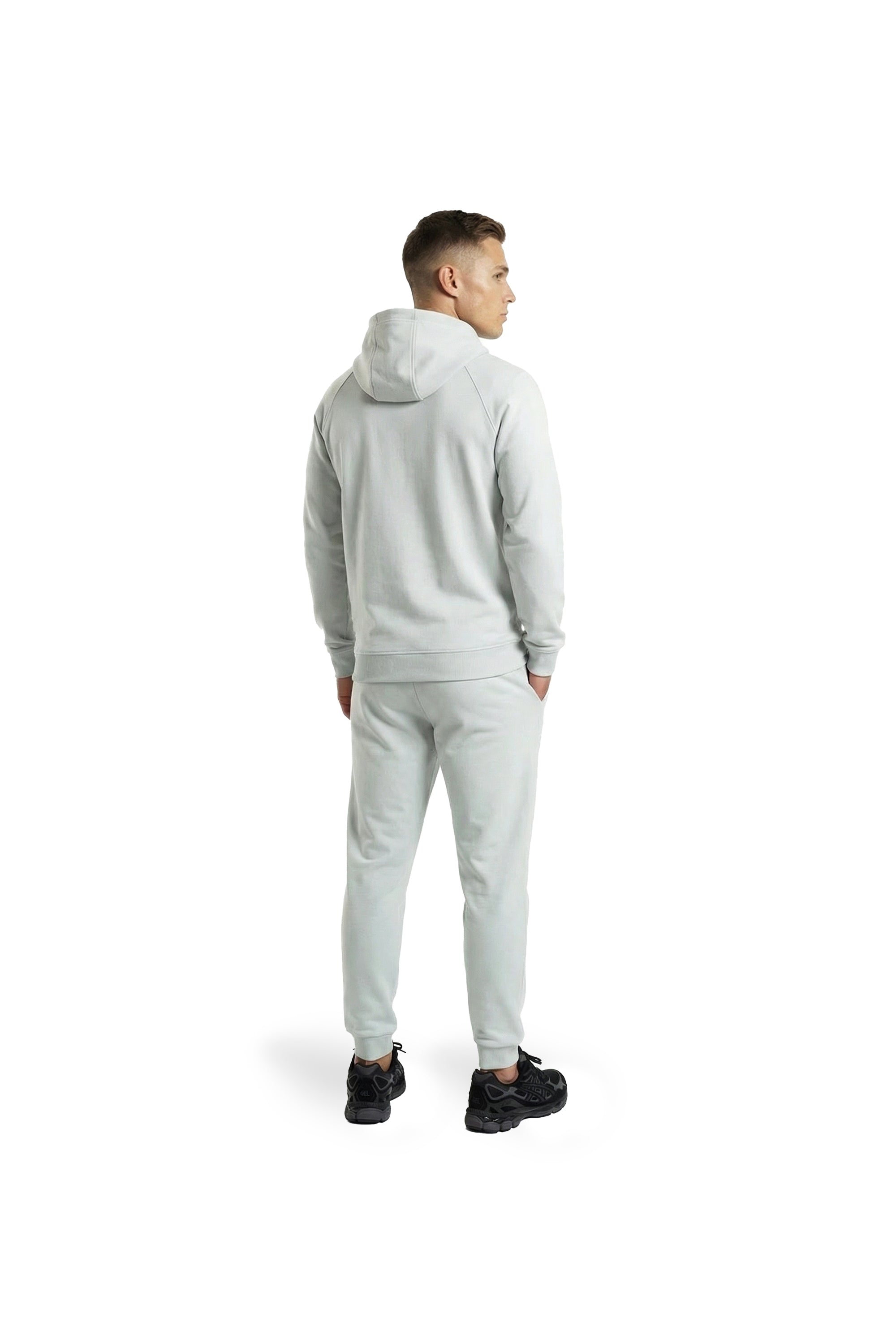 Malelions Sport Logo Raglan Hoodie | Ocean Grey