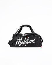 Malelions Sport Signature Duffle Bag | Black/White