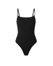 Malelions Women Knitted Charm Emblem Bodysuit | Black