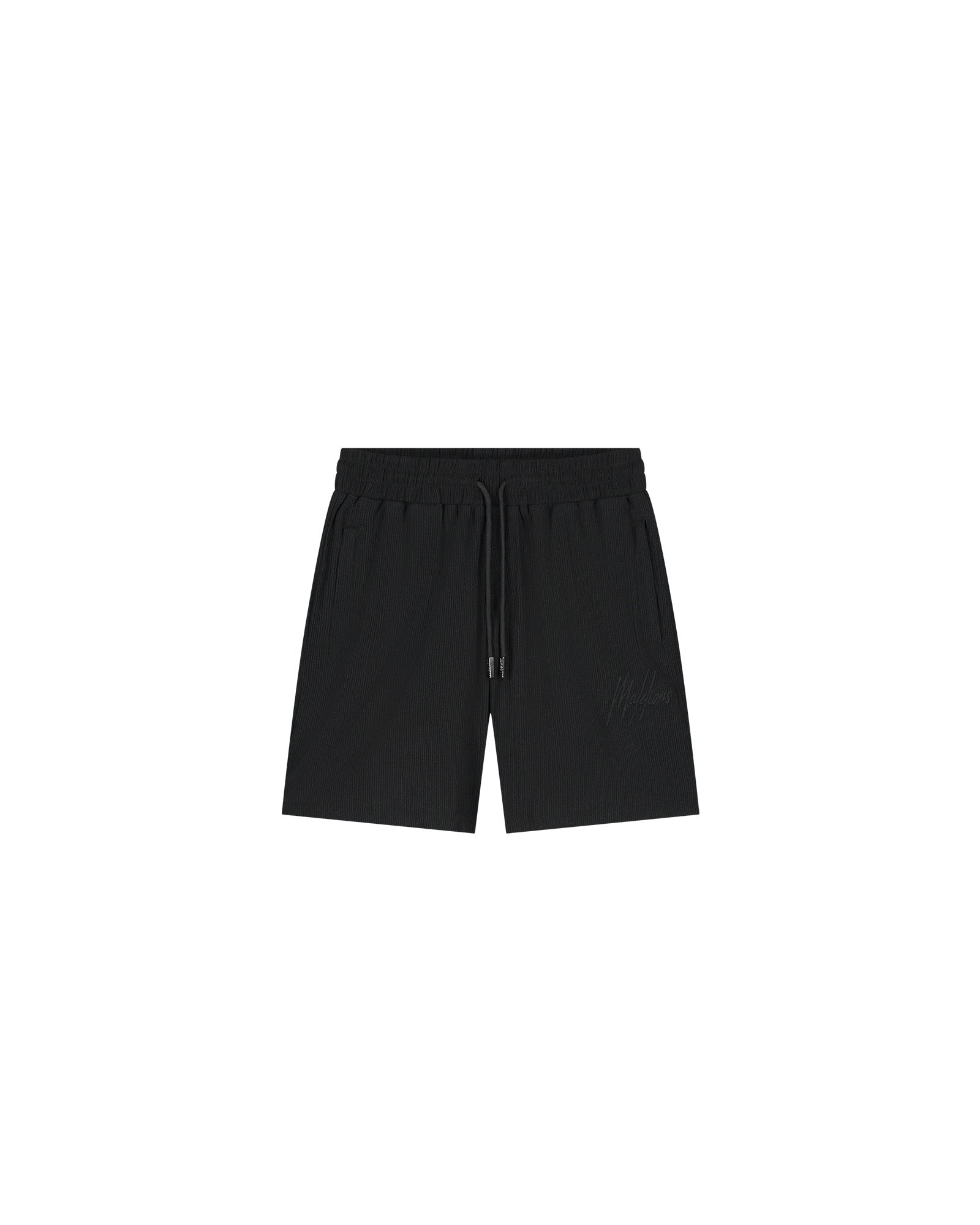 Malelions Junior Clean Seersucker Shorts | Black