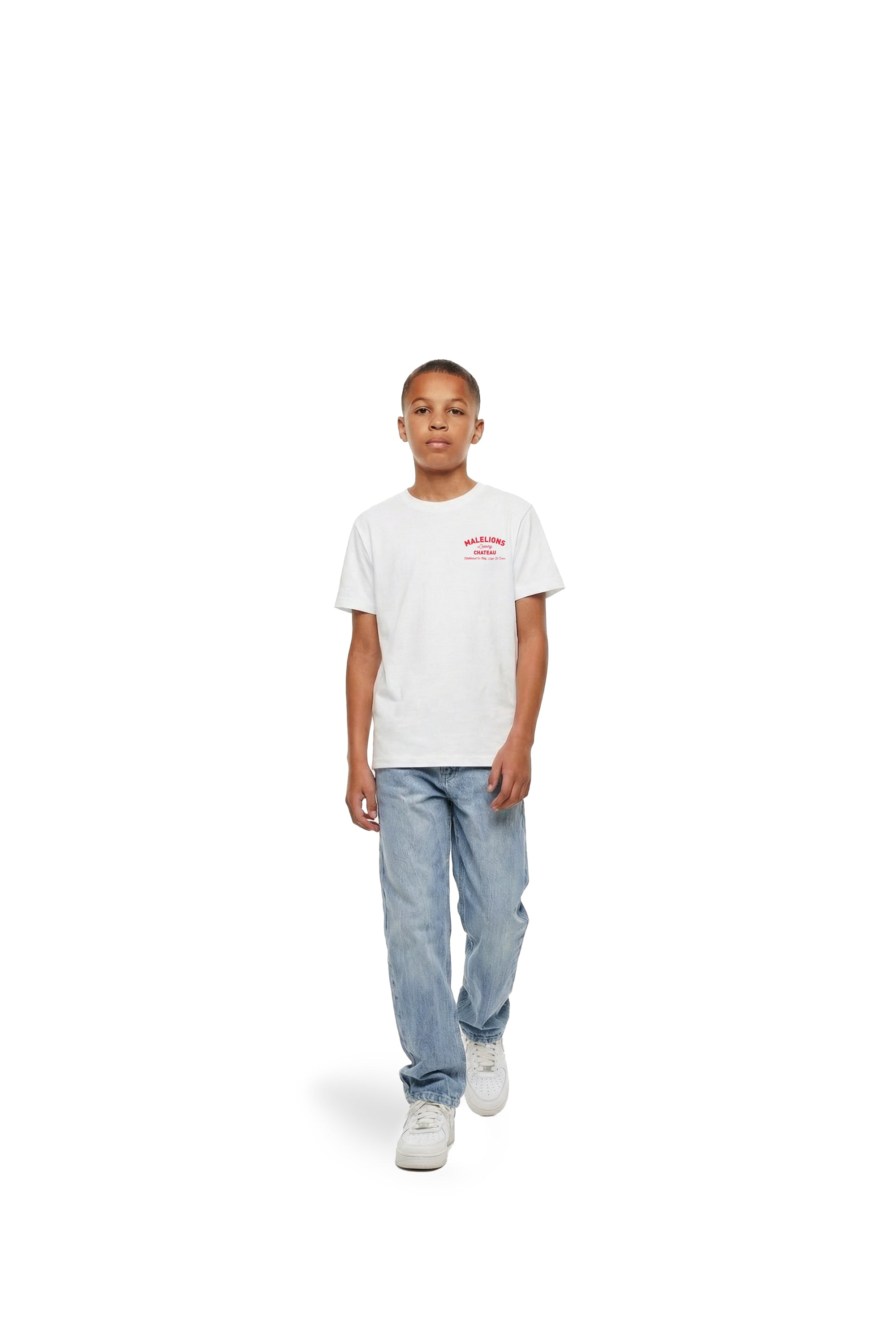 Malelions Junior Relaxed Chateau T-Shirt | White