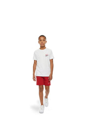 Malelions Junior Split Shorts | Red/White