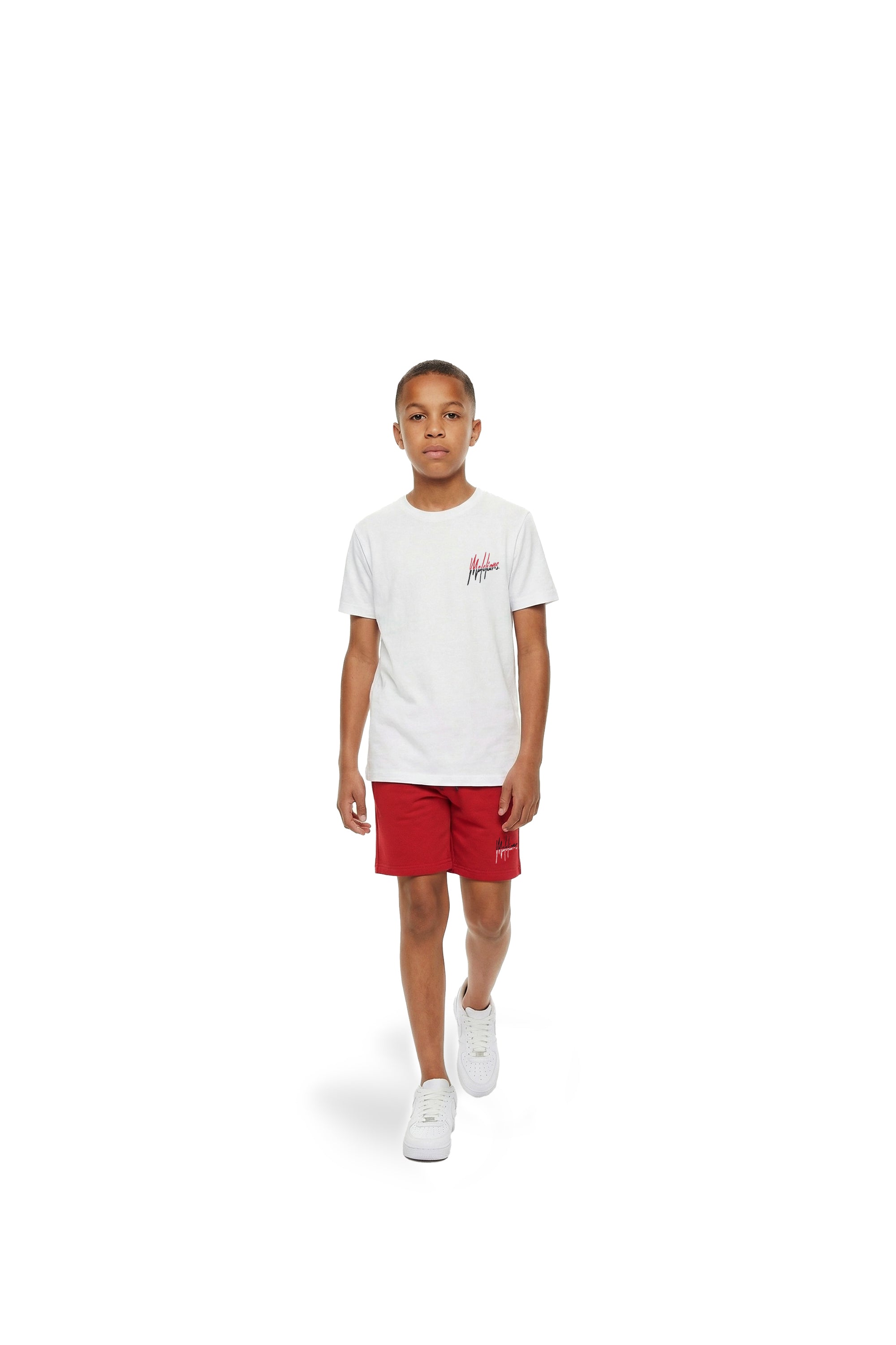 Malelions Junior Split Shorts | Red/White