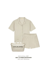 Malelions Women Emblem Bouclé Shorts | Sand