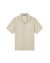 Malelions Men Diagonal Seersucker Shirt | Light Beige