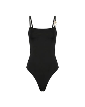 Malelions Women Charm Bodysuit | Black