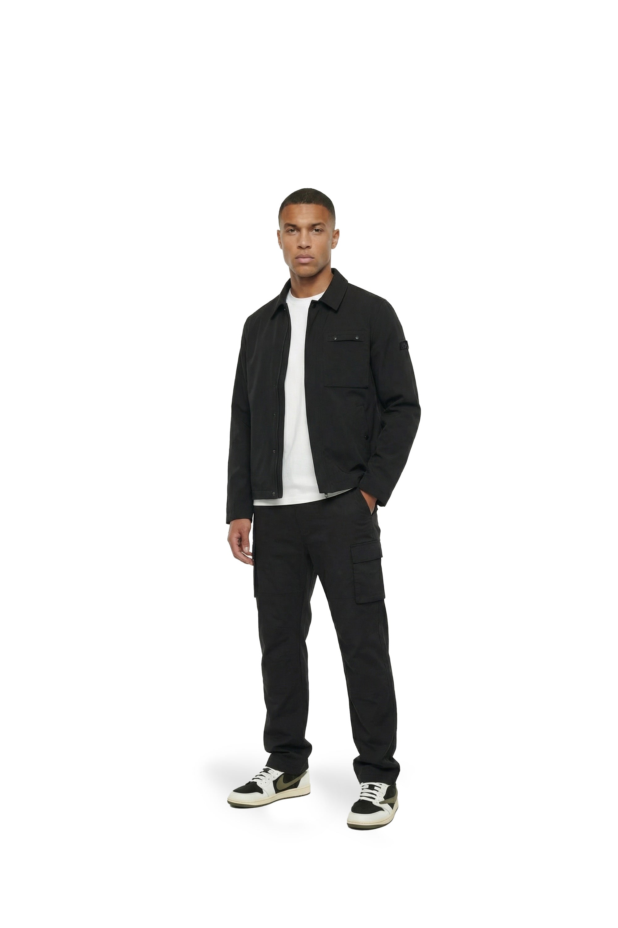 Malelions Men Softshell Coach Jacket | Black