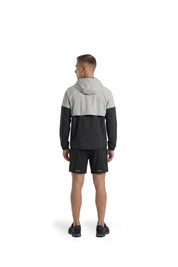 Malelions Sport Deuce Hooded Zip Jacket | Black/Light Grey