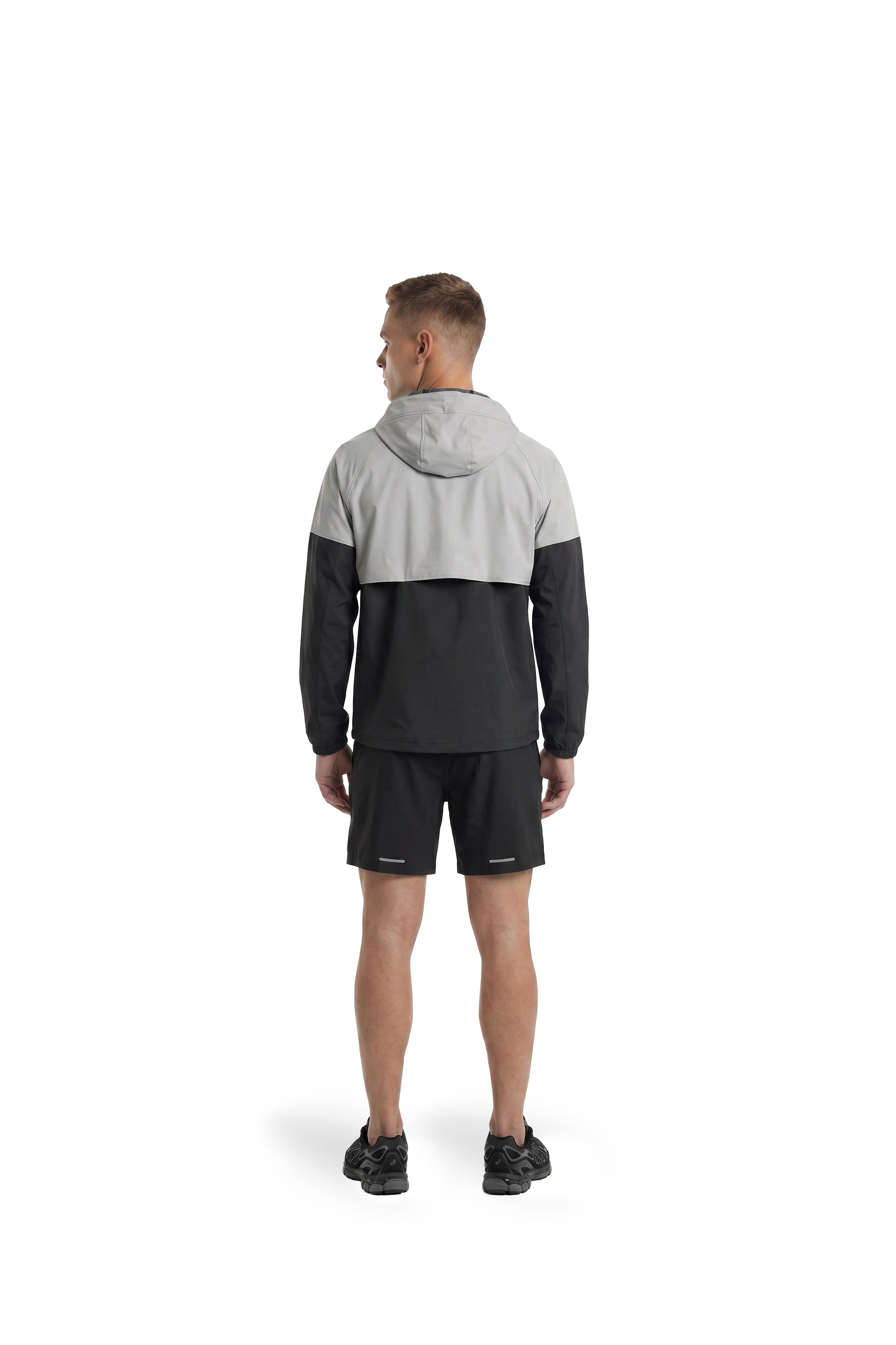 Malelions Sport Deuce Hooded Zip Jacket | Black/Light Grey