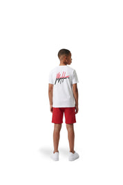 Malelions Junior Split Shorts | Red/White