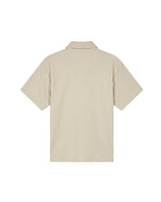 Malelions Men Diagonal Seersucker Shirt | Light Beige