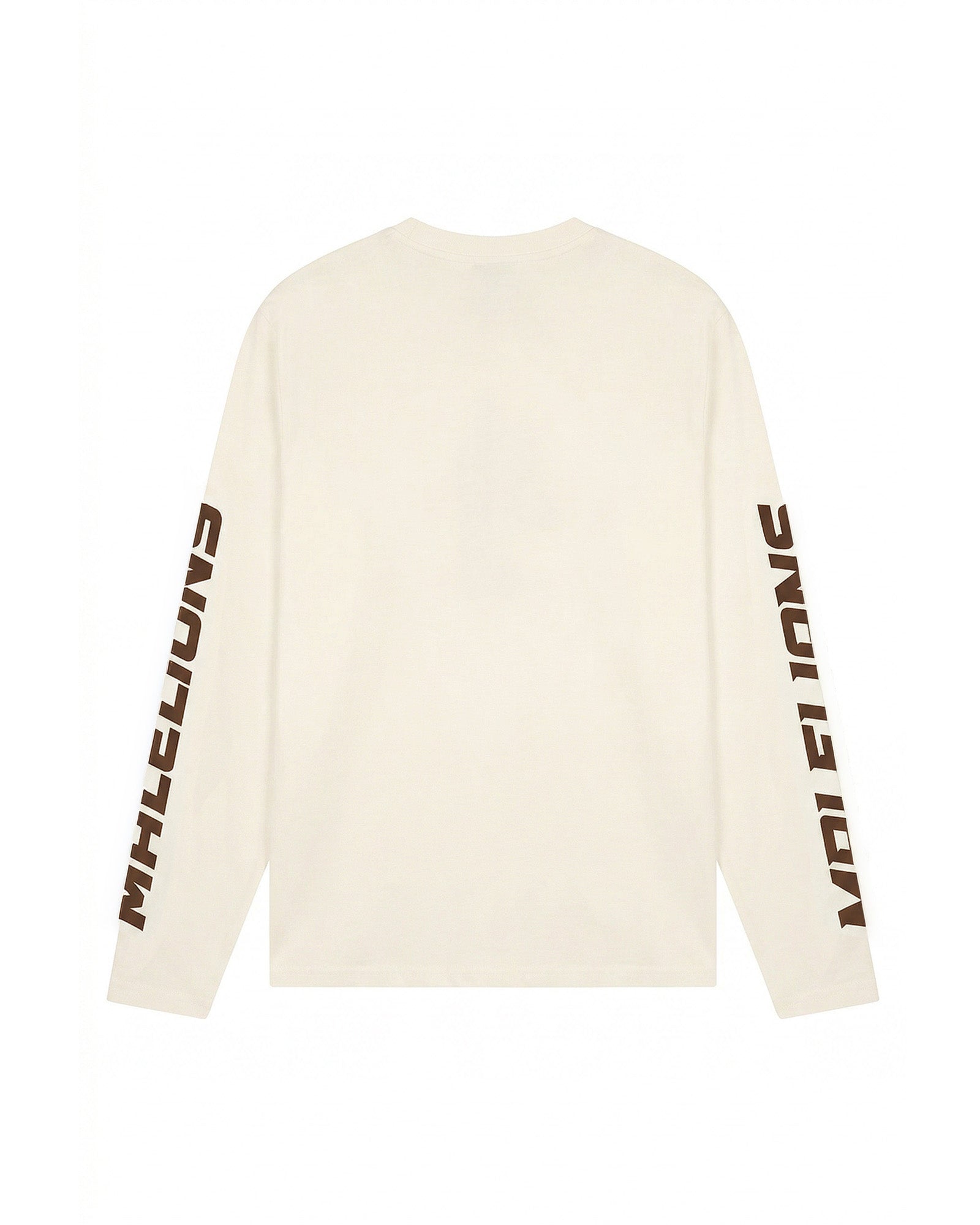 Malelions Men Motocross Longsleeve T-Shirt | Off-White