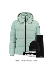 Malelions Men Donn Puffer Jacket | Aqua Grey