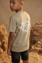 Malelions Junior Chances Quote T-Shirt | Sage Green