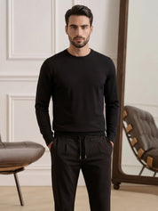 Malelions Premium Merino Sweater | Black