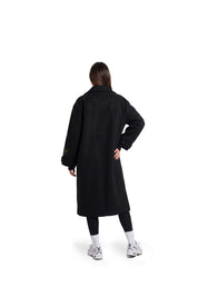 Malelions Women Oversized Studio Coat | Black