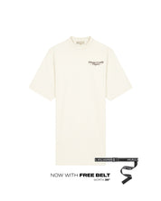 Malelions Women Golden Coast T-Shirt Dress | Off-White/Espresso
