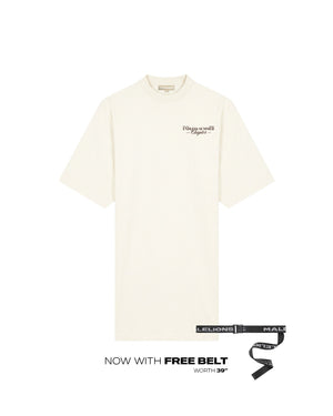 Malelions Women Golden Coast T-Shirt Dress | Off-White/Espresso