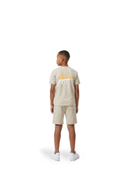 Malelions Junior Split Shorts | Beige/Orange