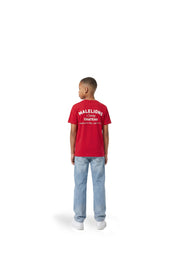 Malelions Junior Relaxed Knitted Collar T-Shirt | Red