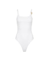  Malelions Women Charm Bodysuit | White