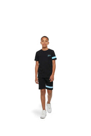Malelions Junior Captain Shorts | Black/Blue