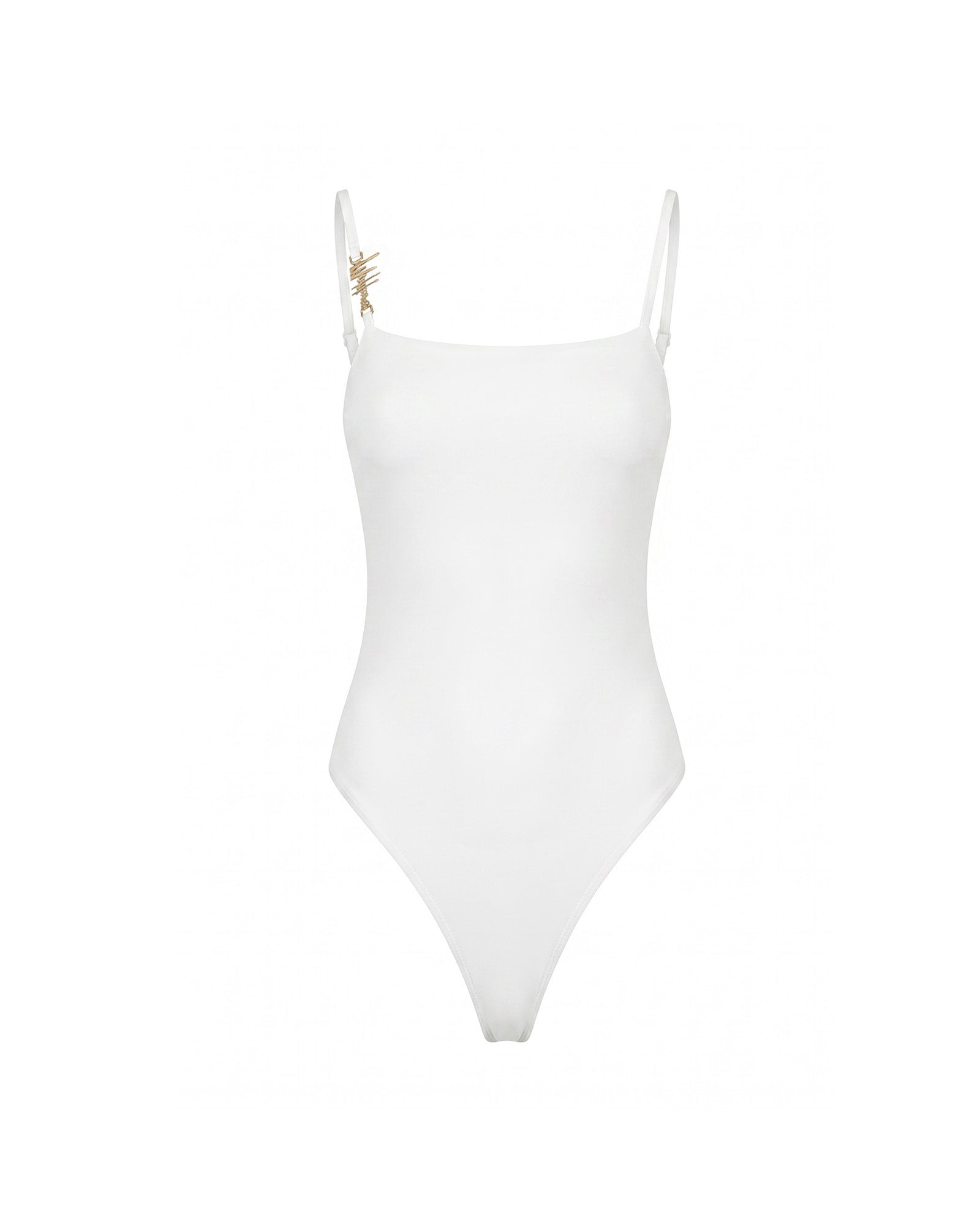 Malelions Women Charm Bodysuit | White