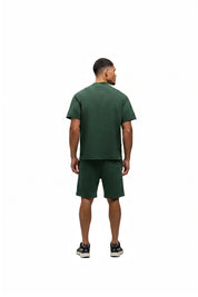 Malelions Men Heavyweight Applique T-Shirt | Racing Green