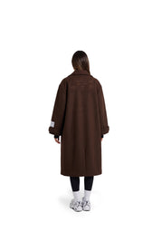 Malelions Women Oversized Studio Coat | Dark Brown