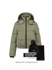 Malelions Women Signature Puffer Jacket | Army Green