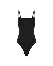 Malelions Women Charm Emblem Bodysuit | Black