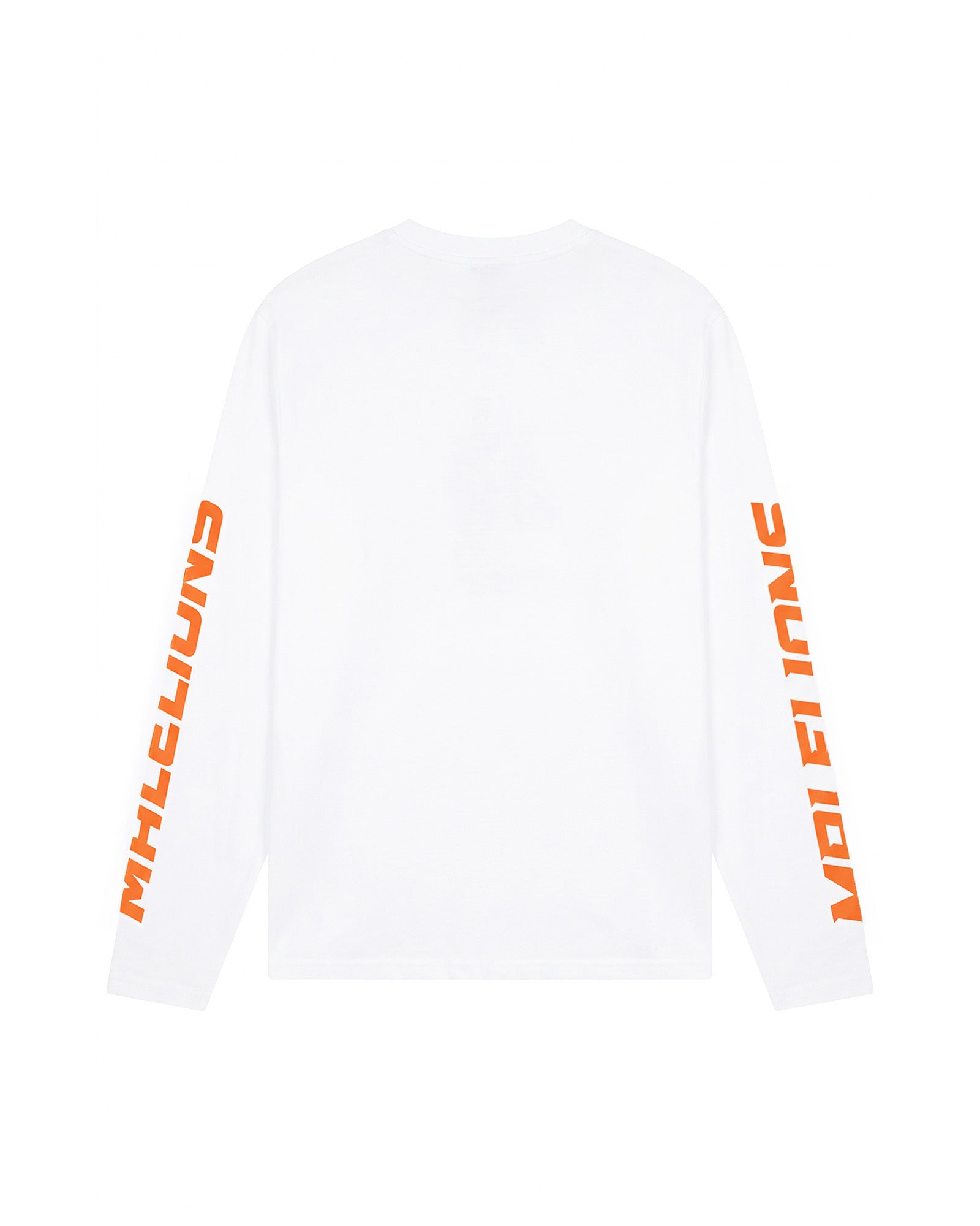 Malelions Men Motocross Longsleeve T-Shirt | White