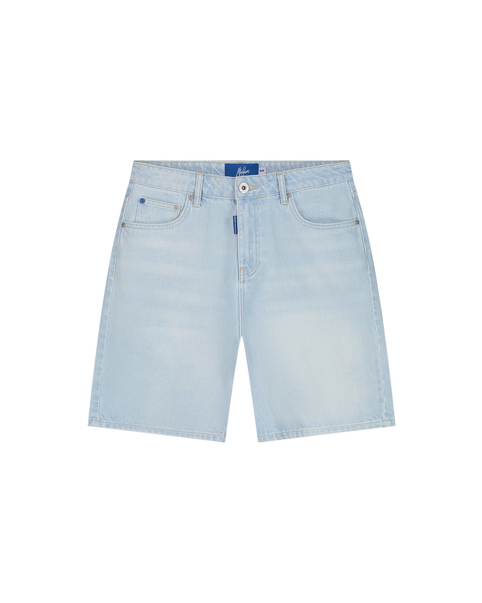 Malelions Men Straight Fit Denim Shorts | Light Blue