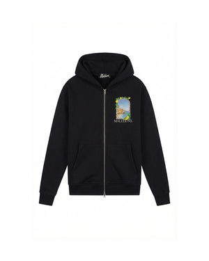 Malelions Men Amalfi Window Zip Hoodie | Black