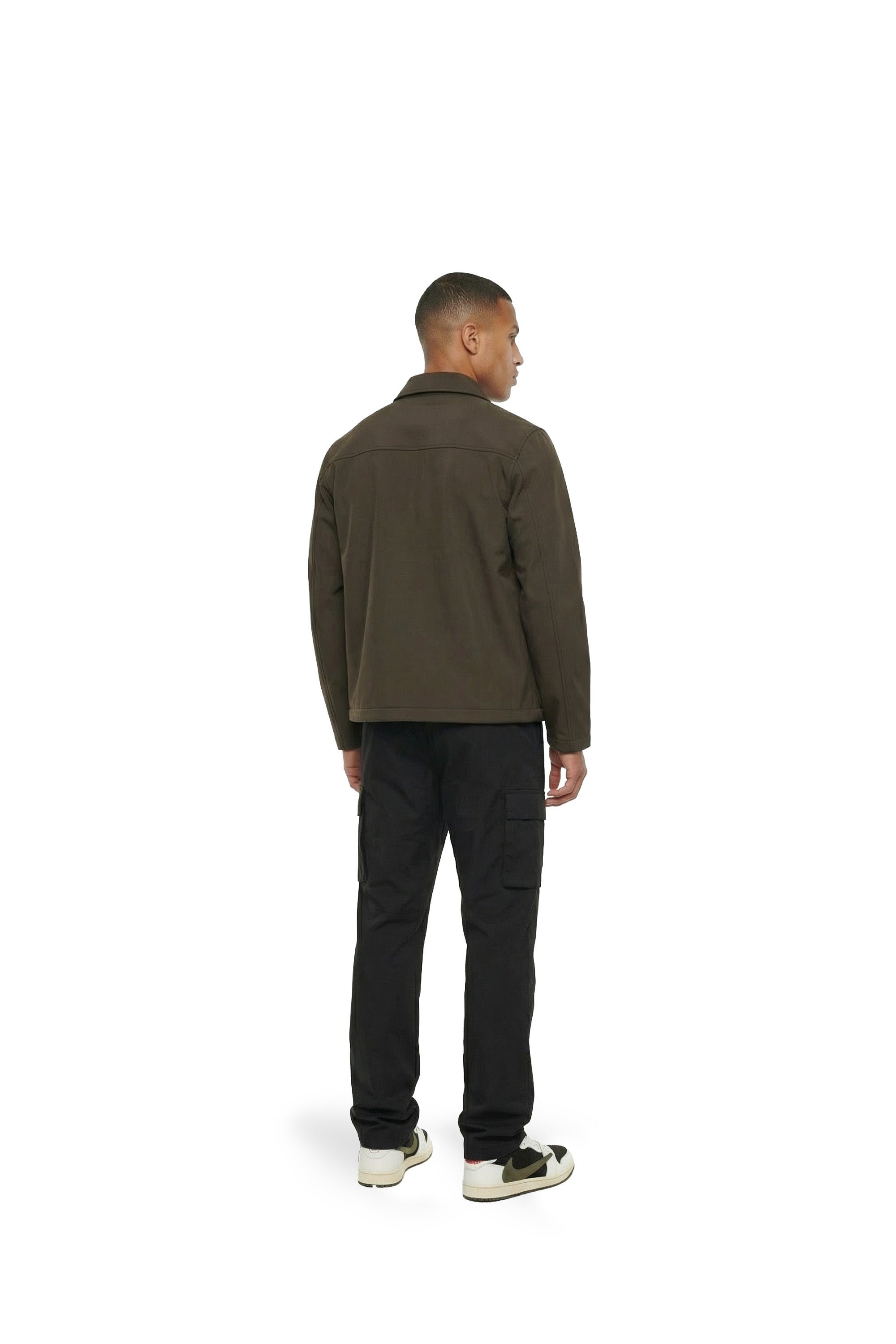 Malelions Men Softshell Coach Jacket | Vintage Green