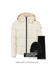 Malelions Men Donn Puffer Jacket 2.0 | White