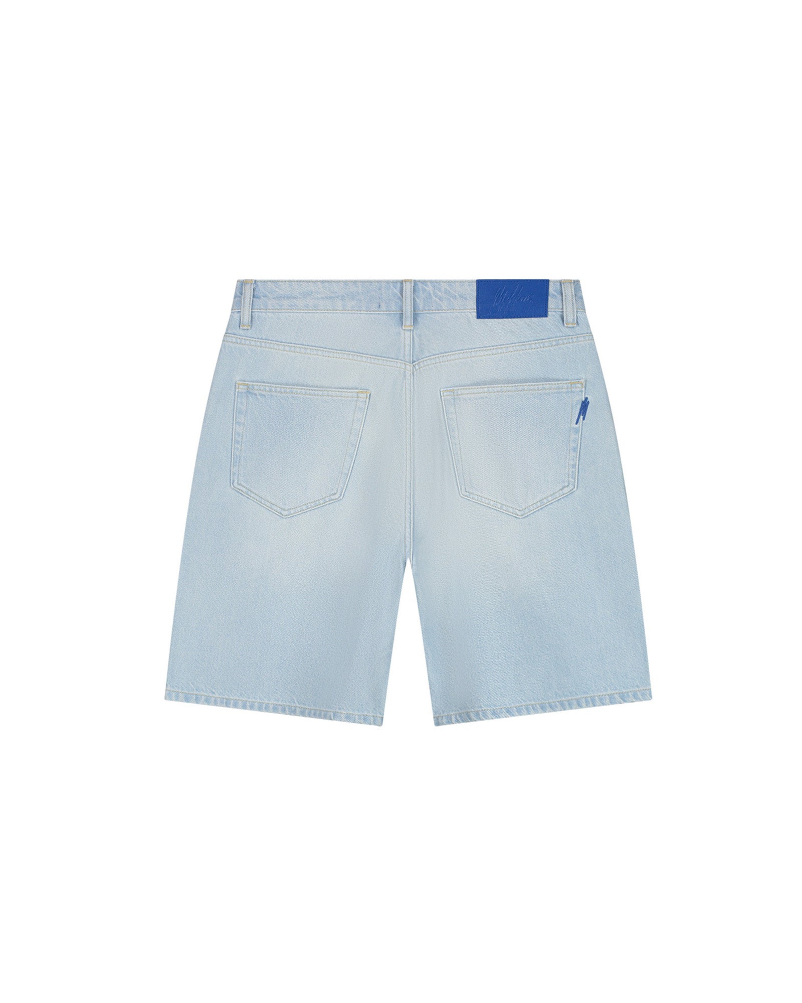 Malelions Men Straight Fit Denim Shorts | Light Blue
