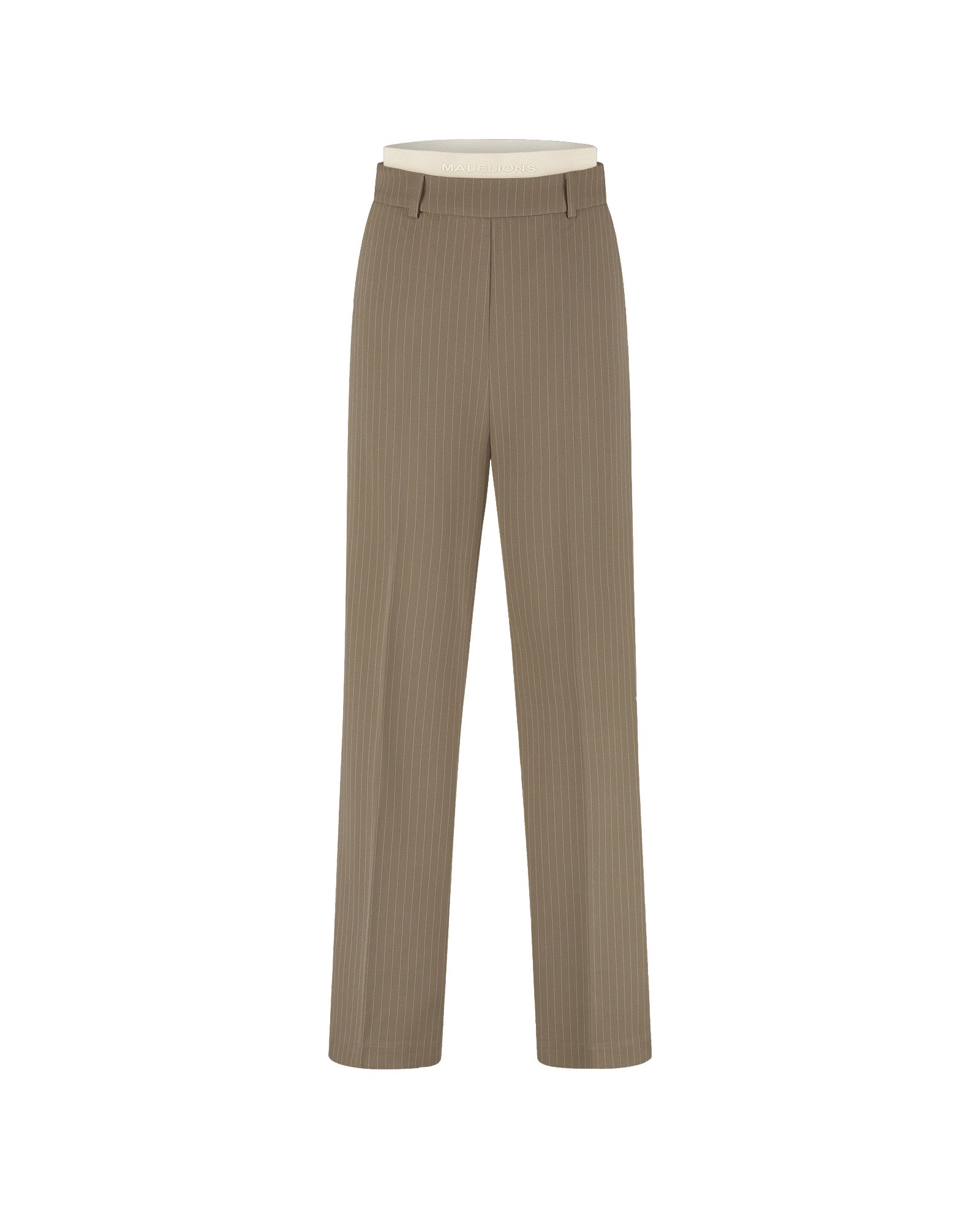 Malelions Women Pinstripe Pantalon | Sand
