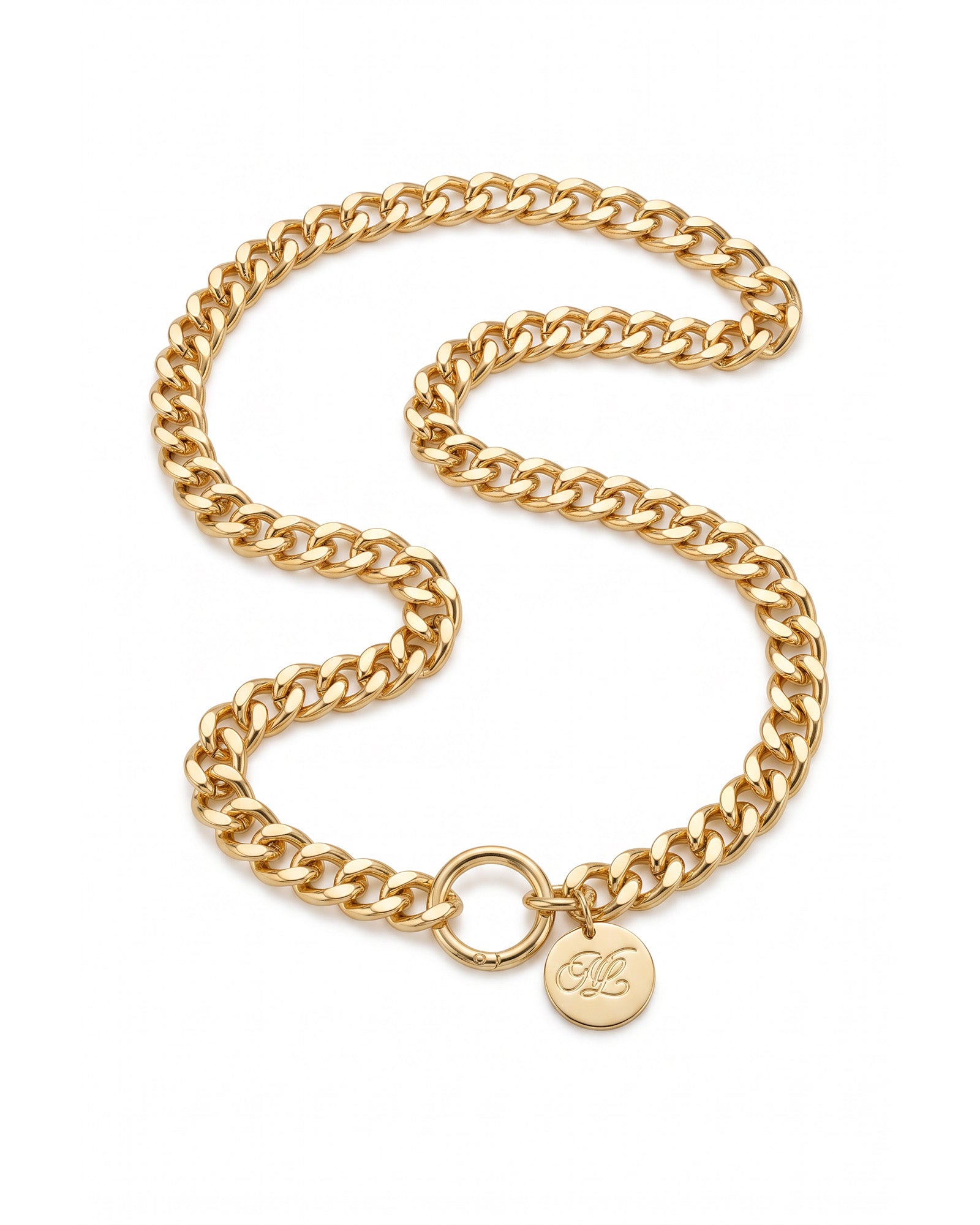 Malelions Women Chain Emblem Belt | Gold