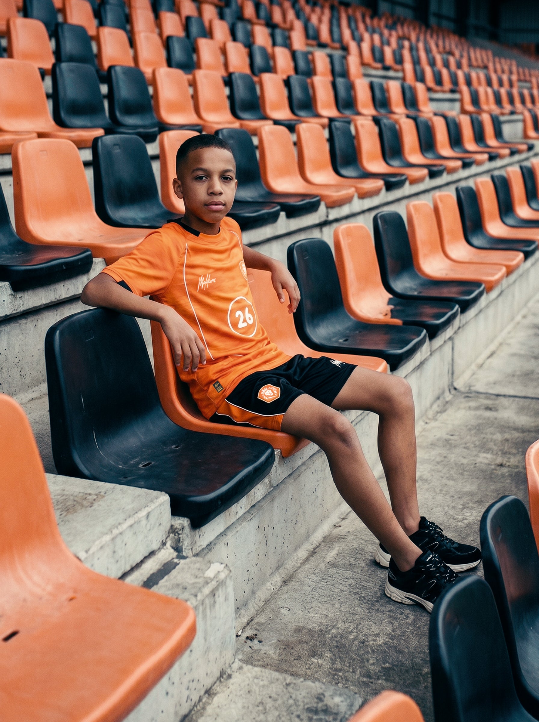 Malelions Junior World Cup 2026 Football T-Shirt | Orange