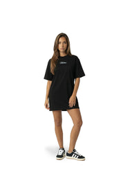 Malelions Women Kylie T-Shirt Dress | Black/Vista Blue