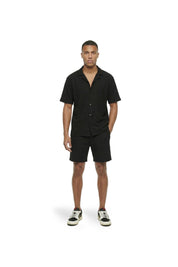Malelions Men Ribbed Shorts | Black