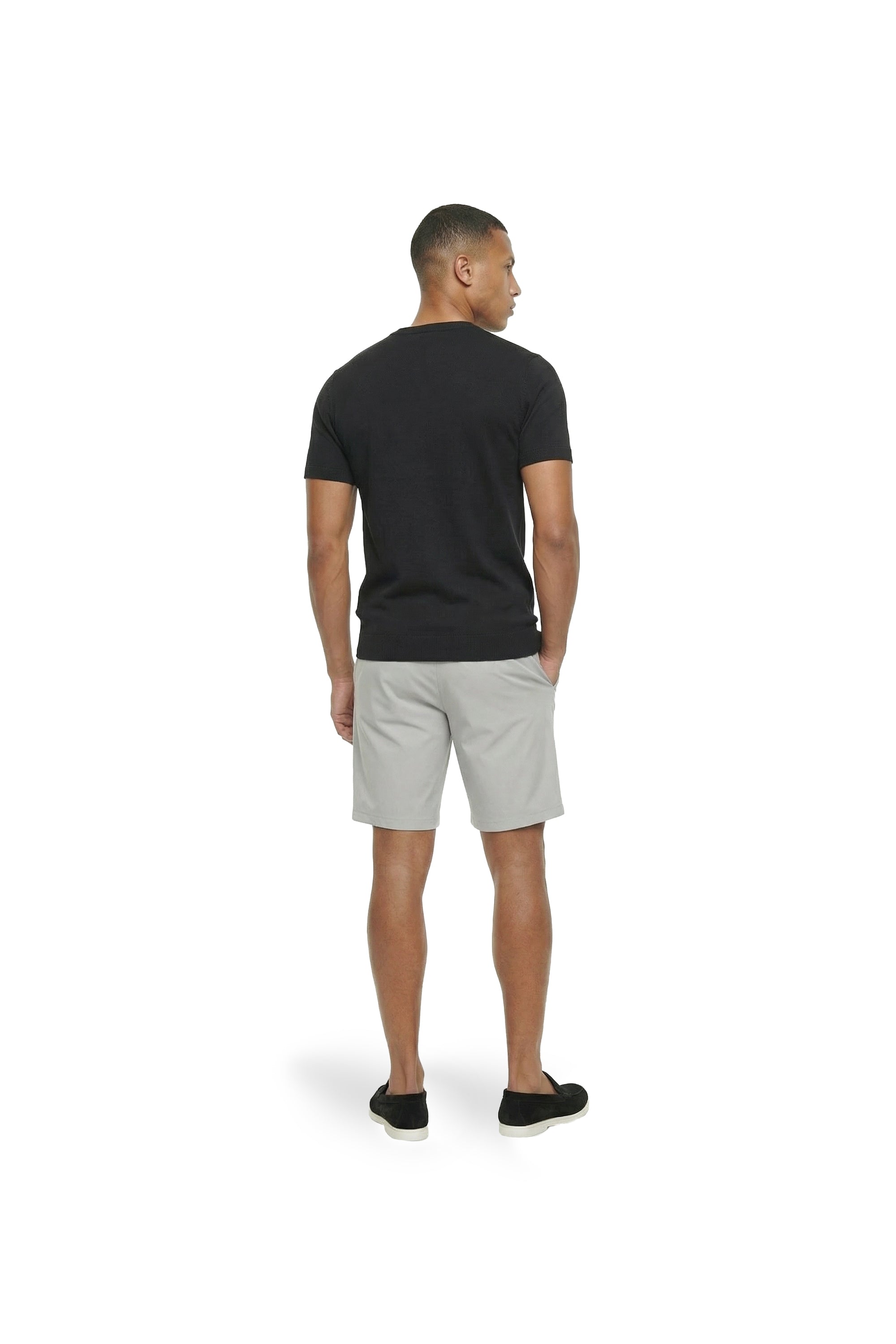 Malelions Men Casual Chino Shorts | Pearl Grey